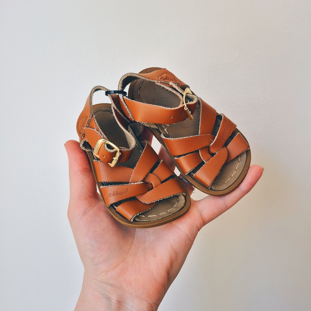Salt Water Sandals by Hoy Brown Leather Sandals
